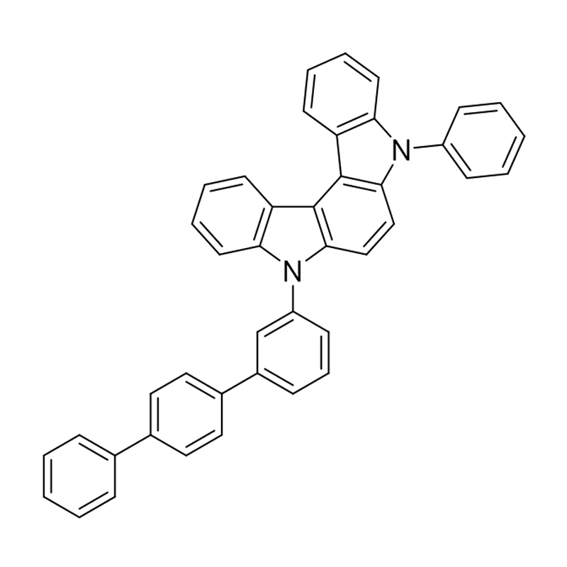5,8-ไดไฮโดร-5-ฟีนิล-8-[1,1′:4′,1′′-เทอร์ฟีนิล]-3-อิลินโดโล[2,3-c]คาร์บาโซล