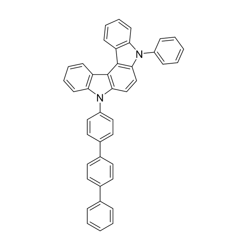 อินโดโล[2,3-c]คาร์บาโซล, 5,8-ไดไฮโดร-5-ฟีนิล-8-[1,1′:4′,1′′-เทอร์ฟีนิล]-4-อิล-