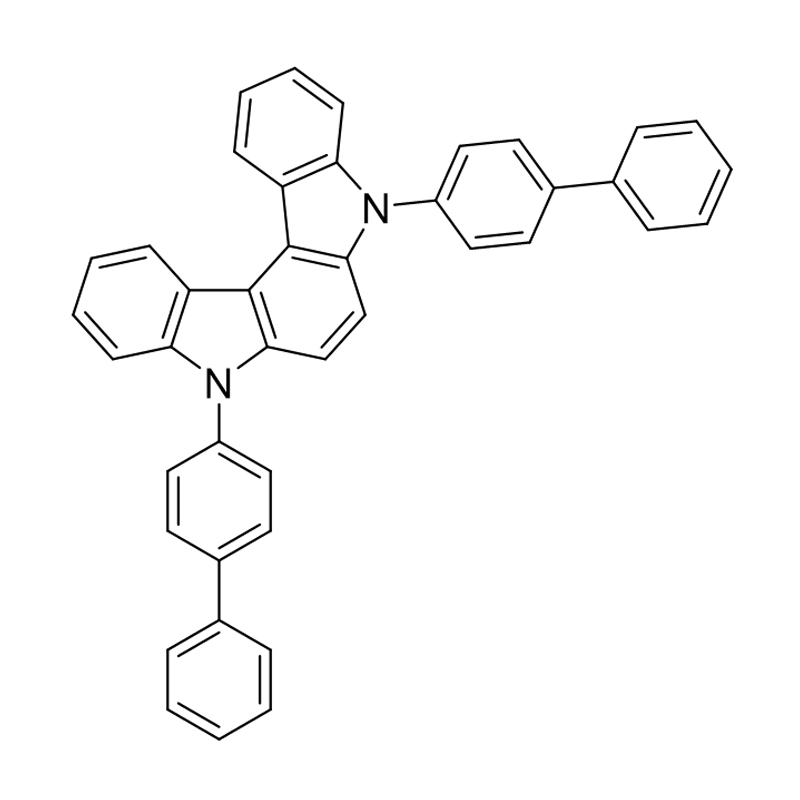 อินโดโล[2,3-c]คาร์บาโซล, 5,8-บิส([1,1'-ไบฟีนิล]-4-อิล)-5,8-ไดไฮโดร-